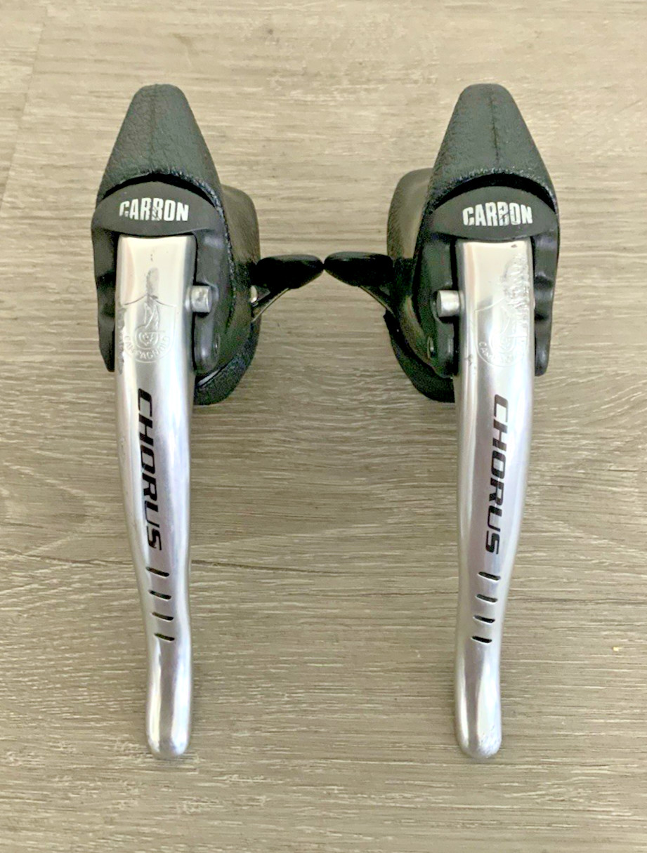 CAMPAGNOLO CHORUS BRAKE / SHIFTER SET 8 SPEED CARBON DOUBLE OR TRIPLE ERGO