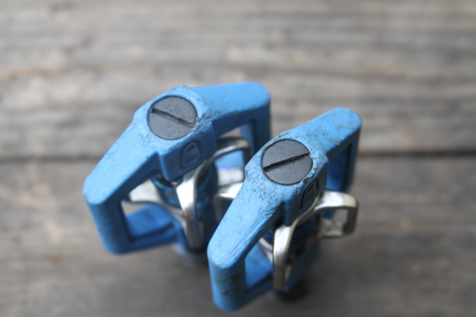 Crankbrothers Candy Clipless Pedals USED good BLUE no cleats