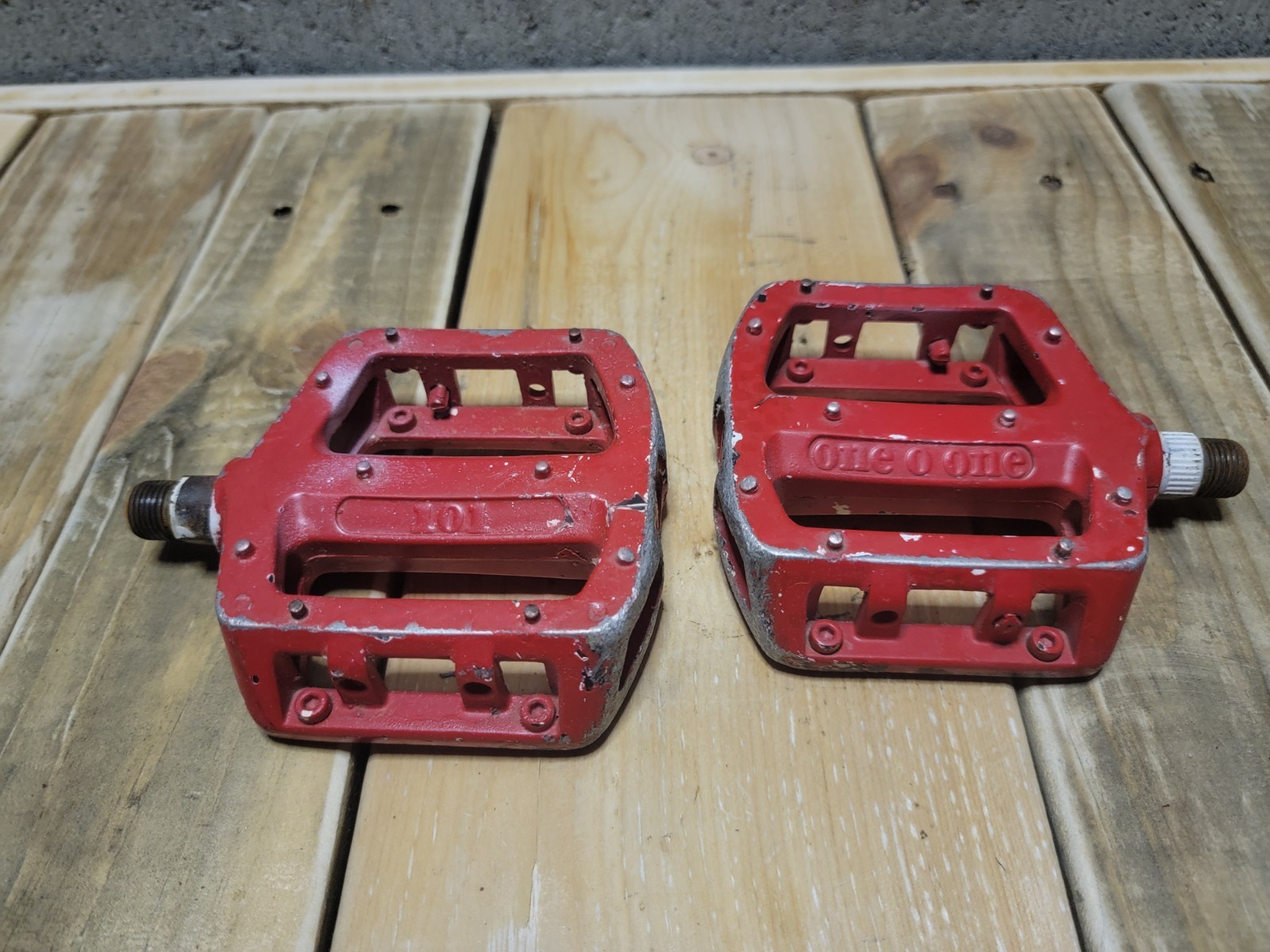 S&M 101 Aluminum Pedals 9/16″ Chromoly Spindle BMX For 3pc Cranks.