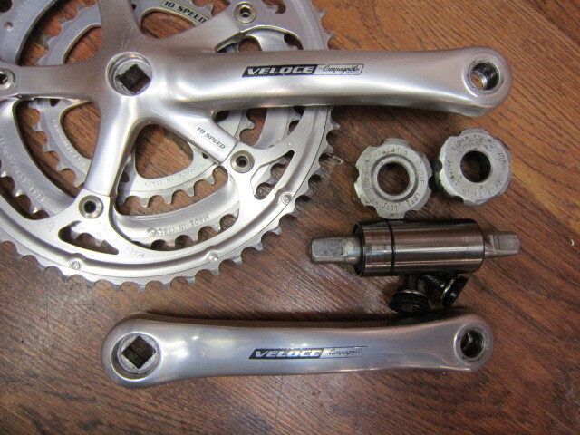 VINTAGE CAMPAGNOLO VELOCE 3 x 10 SPD TRIPLE GROUP BUILD KIT GRUPPO – EXC COND
