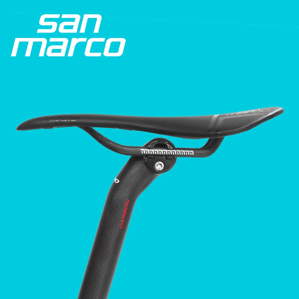 San Marco Aspide Carbon Road Bike Saddle 114g Hollow Comfort Seat Black White