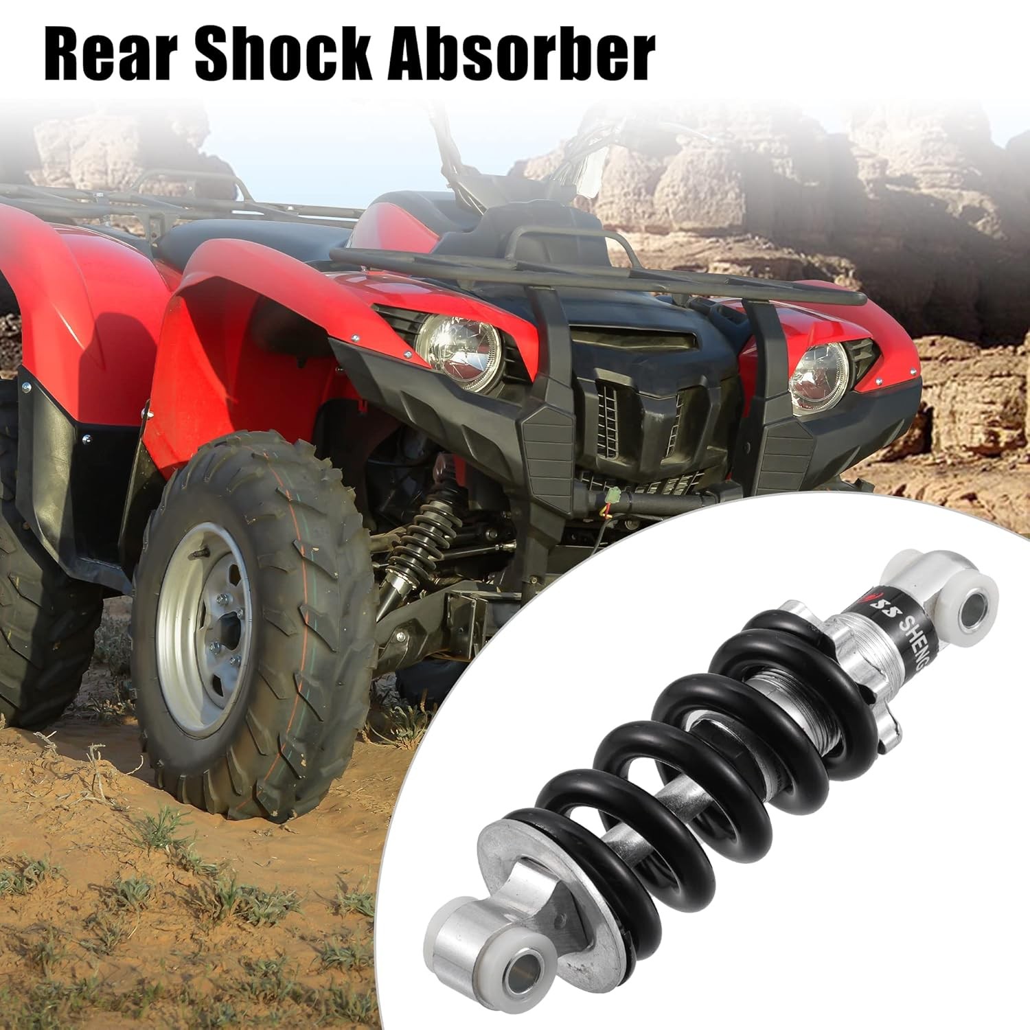 Rear Shock Absorber 150mm 1500LBS Rear Shock Damper Mountain Fold Bike