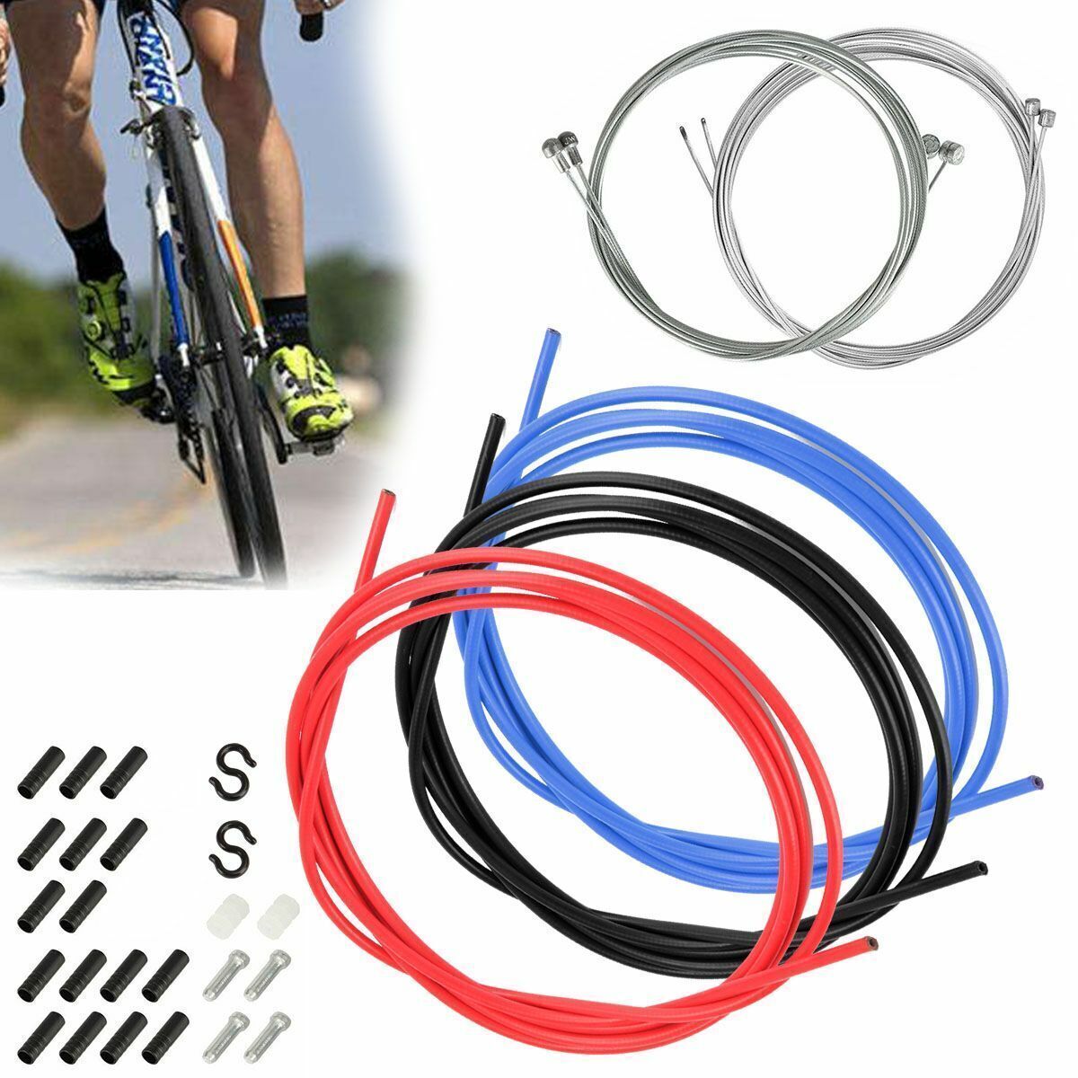 Universal Bike Shifter Housing Front Rear Shift/Brake Inner Cable Set Road MTB