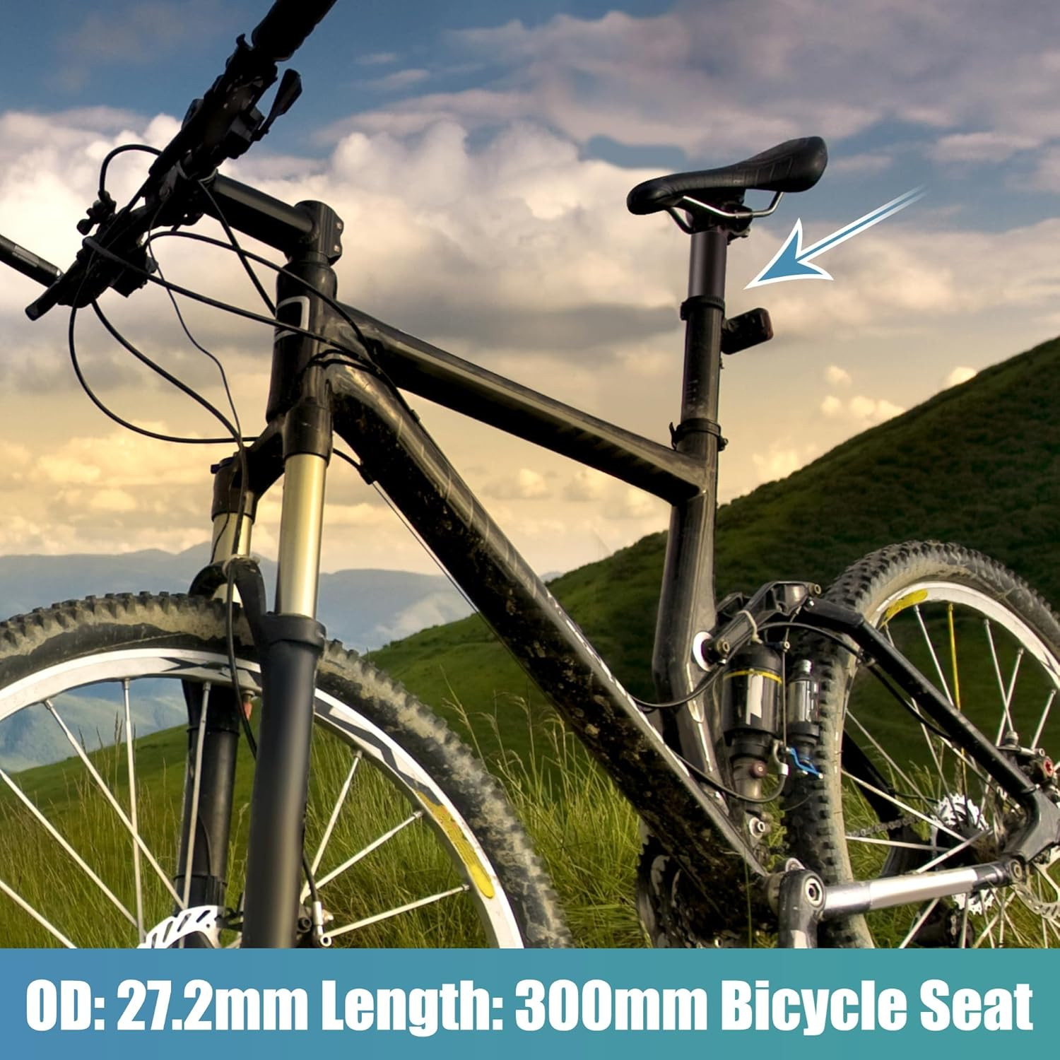 Bike Seat Post Aluminum Alloy Bicycle Seatpost Mountain Bike Saddle Pole Road Bi