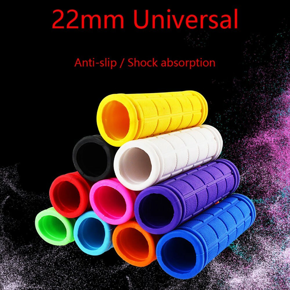 1 pair Bike Grips Handlebar Cover Mountain Foldable Non-Slip Rubber Scooters MTB