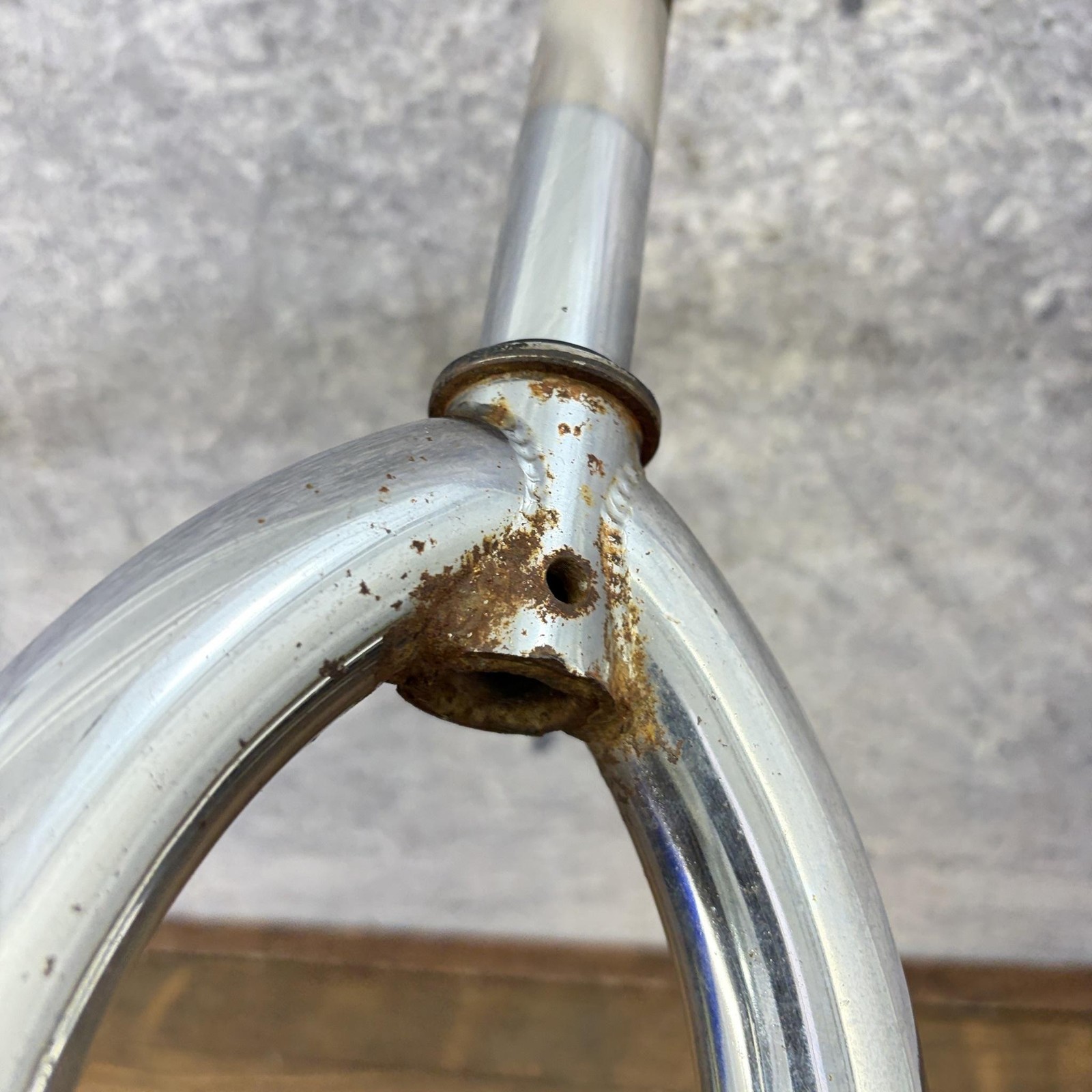 Vintage Redline BMX Fork 20in 1 In Threaded Chrome CRMO 3/8 90s OG 1997 BENT