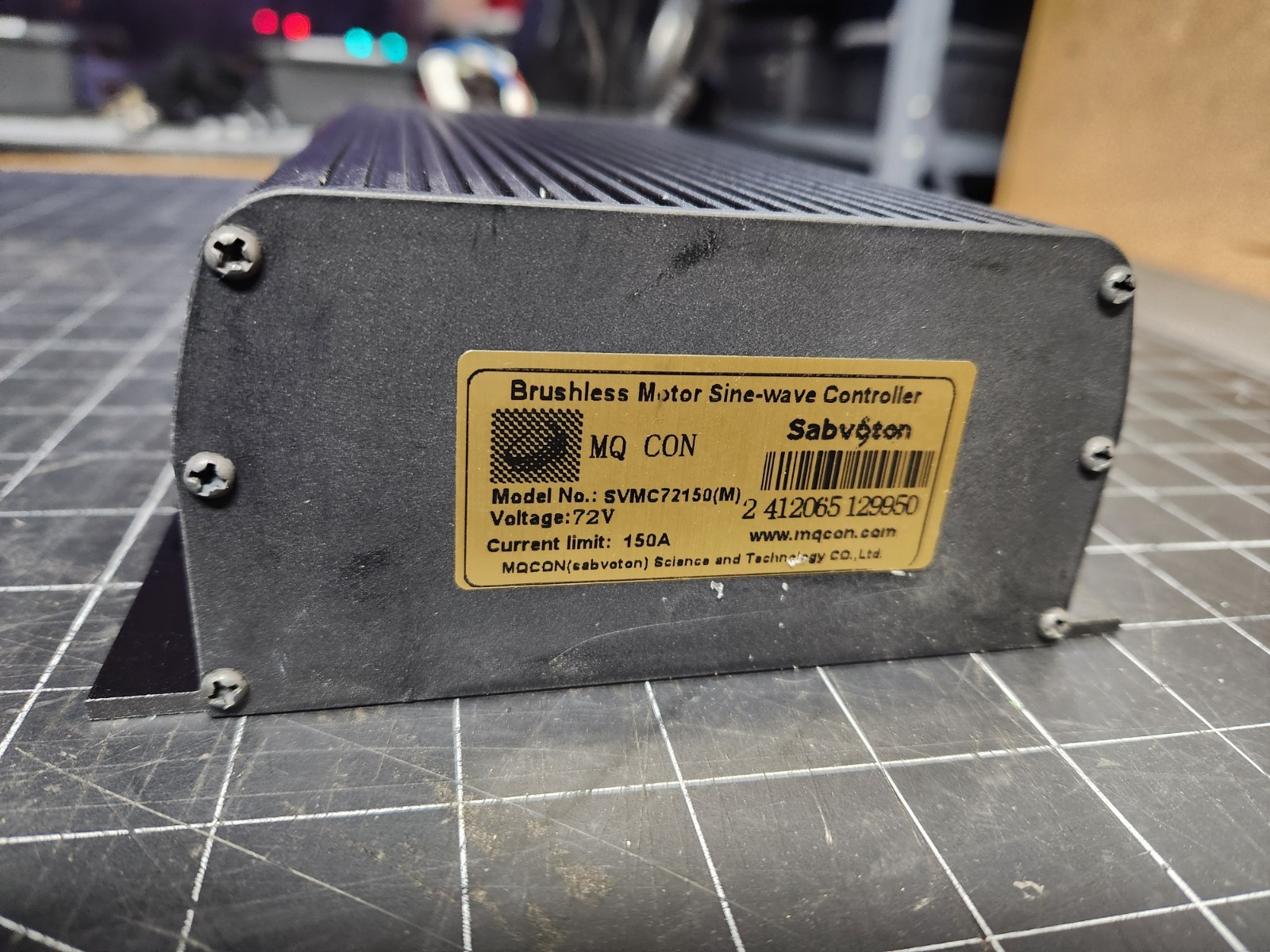 Sabvoton(MQCON) 72v 150A EBIKE Motor Controller w/Sw900 Display, & Bluetooth