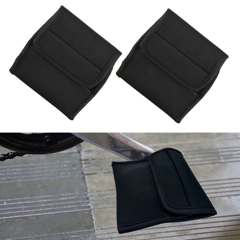 Neoprene Bicycle Pedal Covers 14×14 cm Scratch Resistant Protect Vehicle Floors