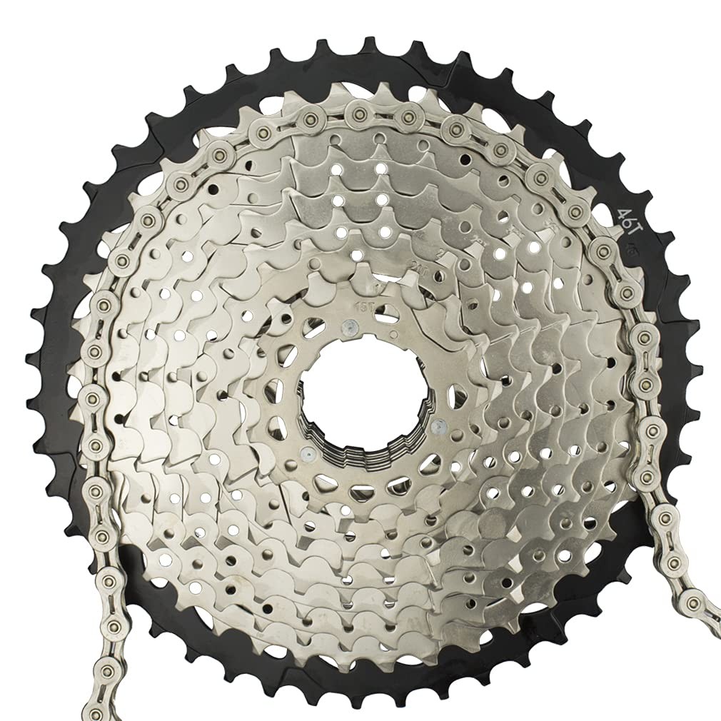 CYSKY Bike Chain 10 Speed Bicycle Chain 1/2 x 11/128 Inch 116 Links Steel Hig…