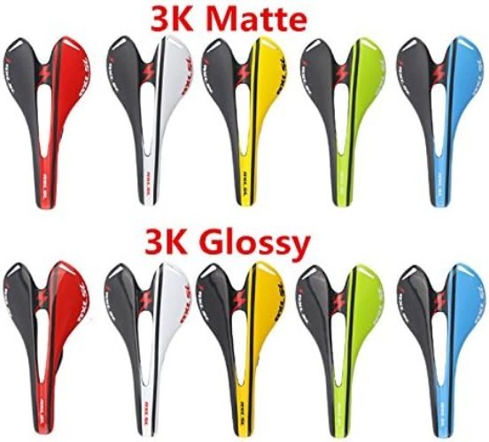 Red Carbon Fiber Bicycle Seat – Mens Womens