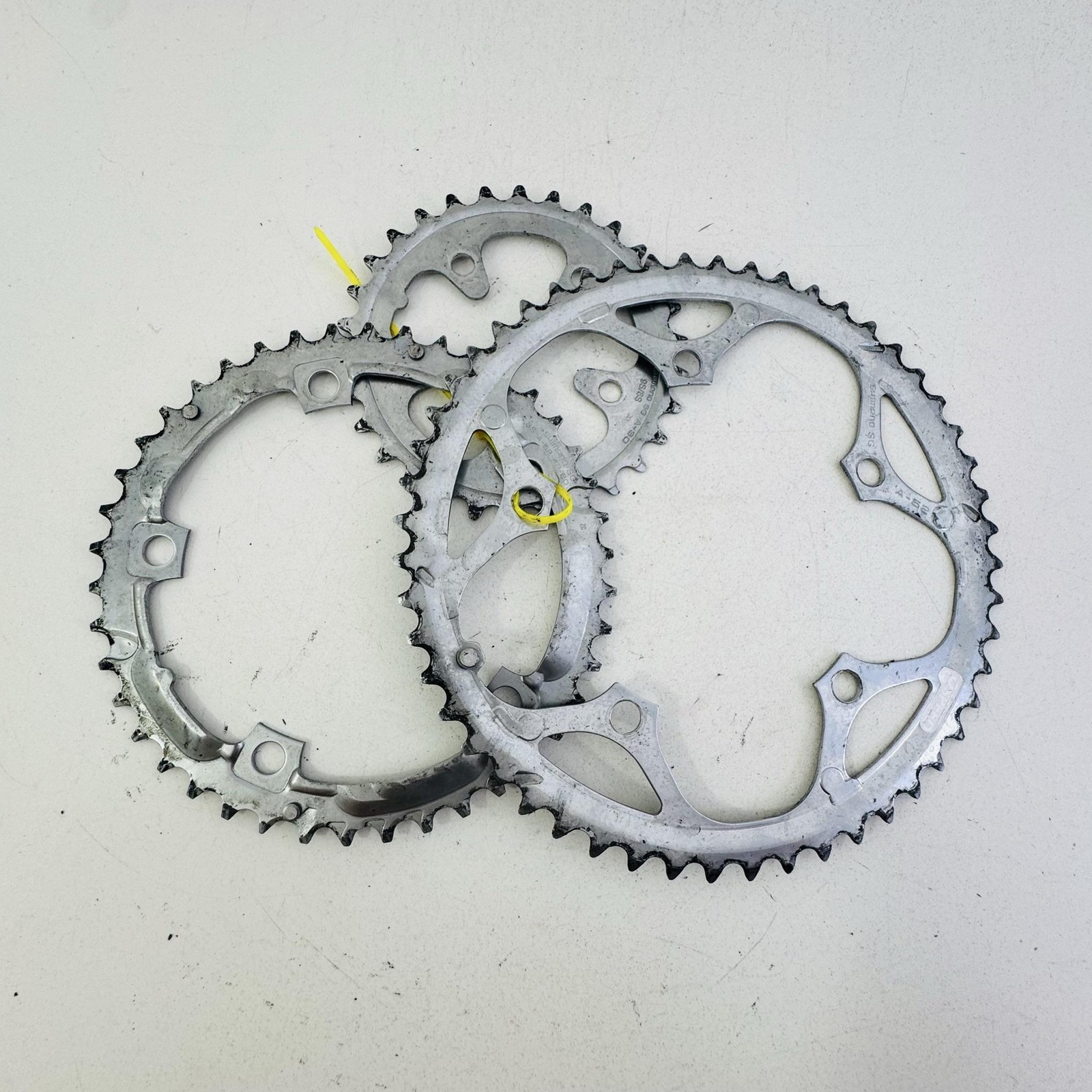 Vintage Shimano SG 52/42/30T Chainring Set 5-Bolt Silver 8/9 Speed Road Bike A83