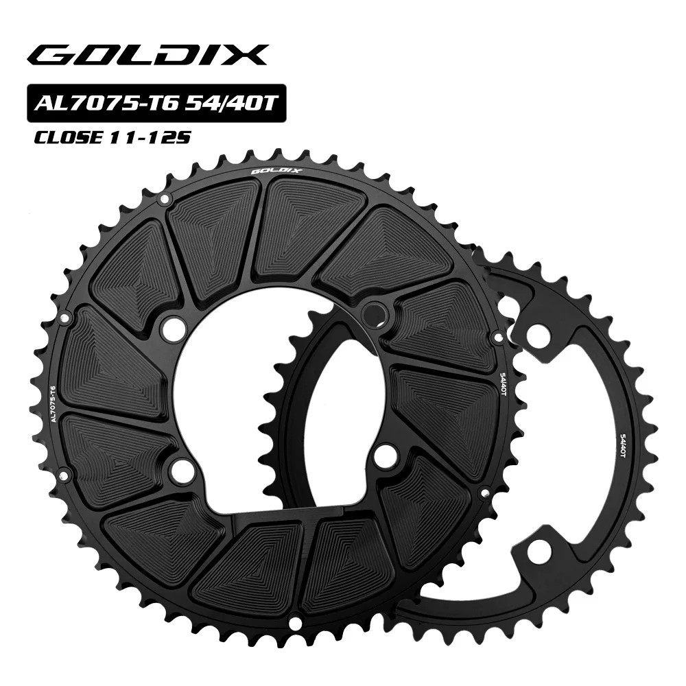 GOLDIX 110BCD 2X Double Chainring 9-12S Road Bike Chainring 7075 Aluminum Alloy