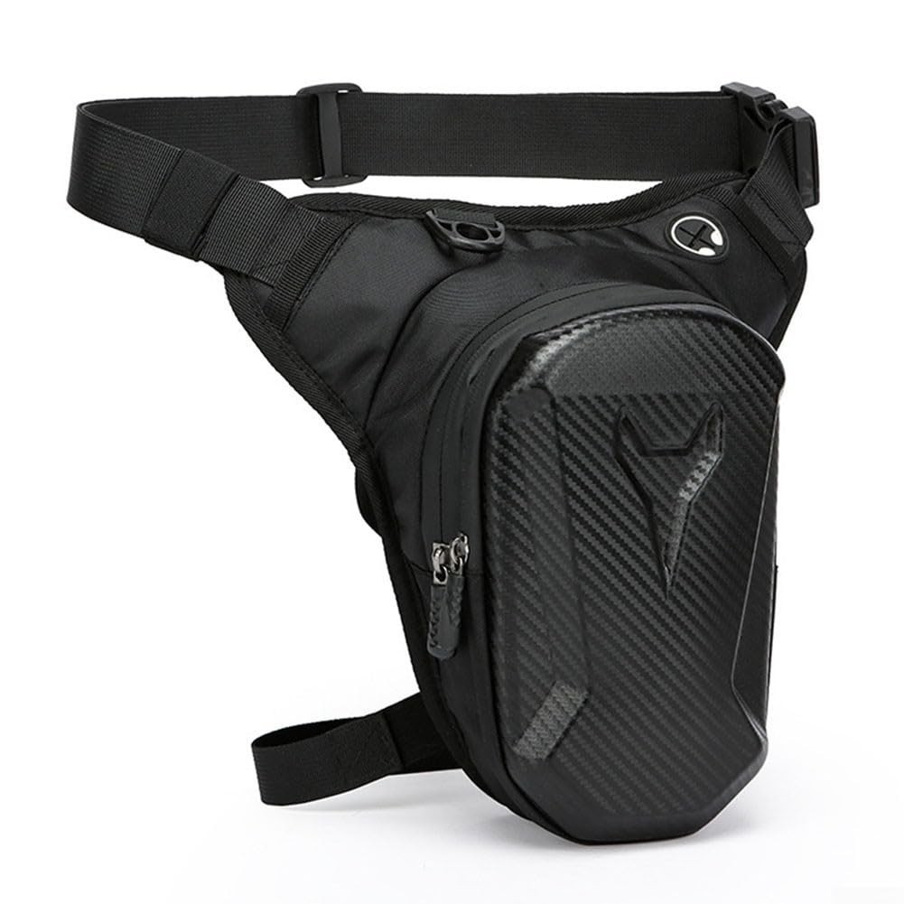 Adjustable Motorcycle Thigh Bag for Men Women 20×14.5x8cm Dual Zip Storage