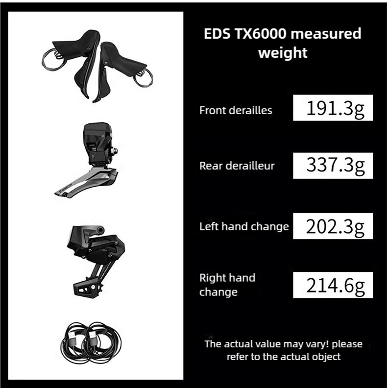 WheelTop EDS TX RA6000 Road Bike CARBON FIBER Rim Brake Electronic Groupset