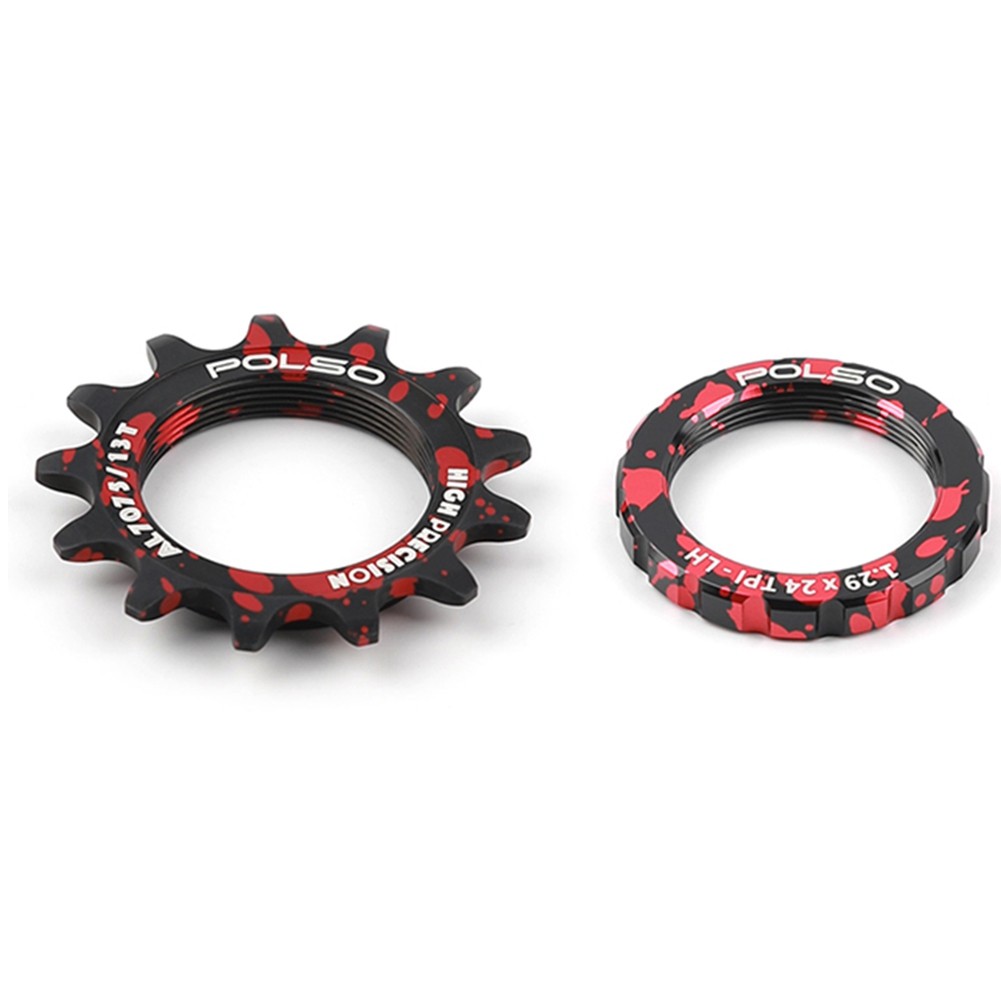 POLSO Fixed Gear Cog 13T Single Speed Flywheel Piece & Lockring Flywheel7720