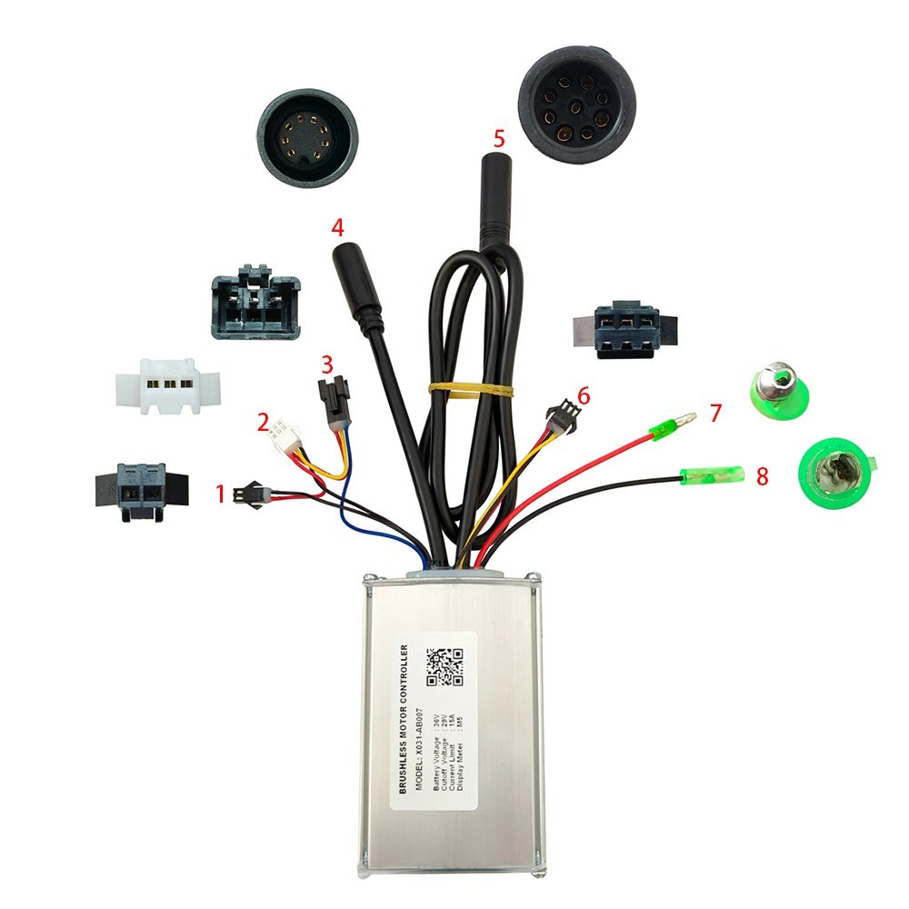 Brushless Motor Controller X031-AB007 36V 15A Electric Bike Conversion Kit M5