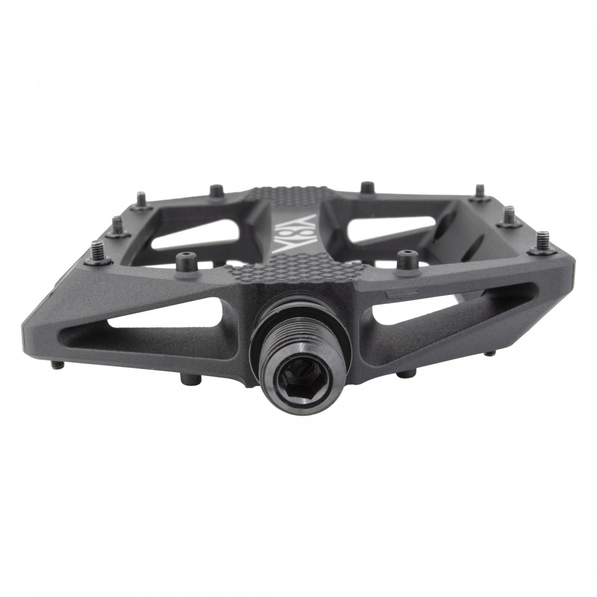 Origin8 Strapd Platform Pedal 9/16″ Chromoly Axle Concave Composite Body Black