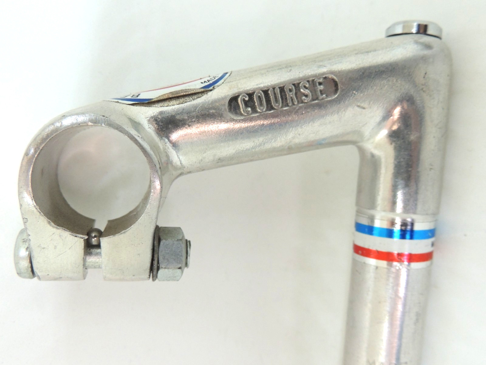 Vintage Belleri bicycle gooseneck quill stem 21.9mm x 90mm (NOS) Made in France