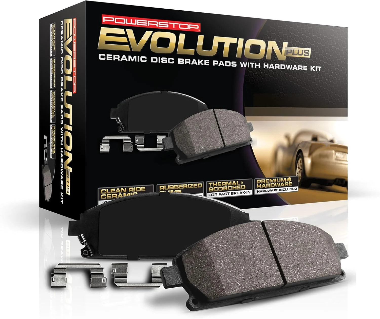 PowerStop Rear Brake Pads for Hyundai Santa Fe 2010-18 |Santa Fe Sport 2013-18 |