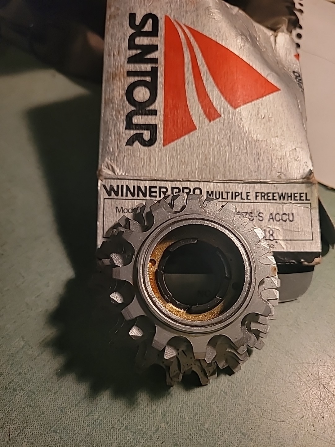 Vintage Suntour Winner Pro 7 Speed Freewheel 12-18 Silver Road Bike Japan