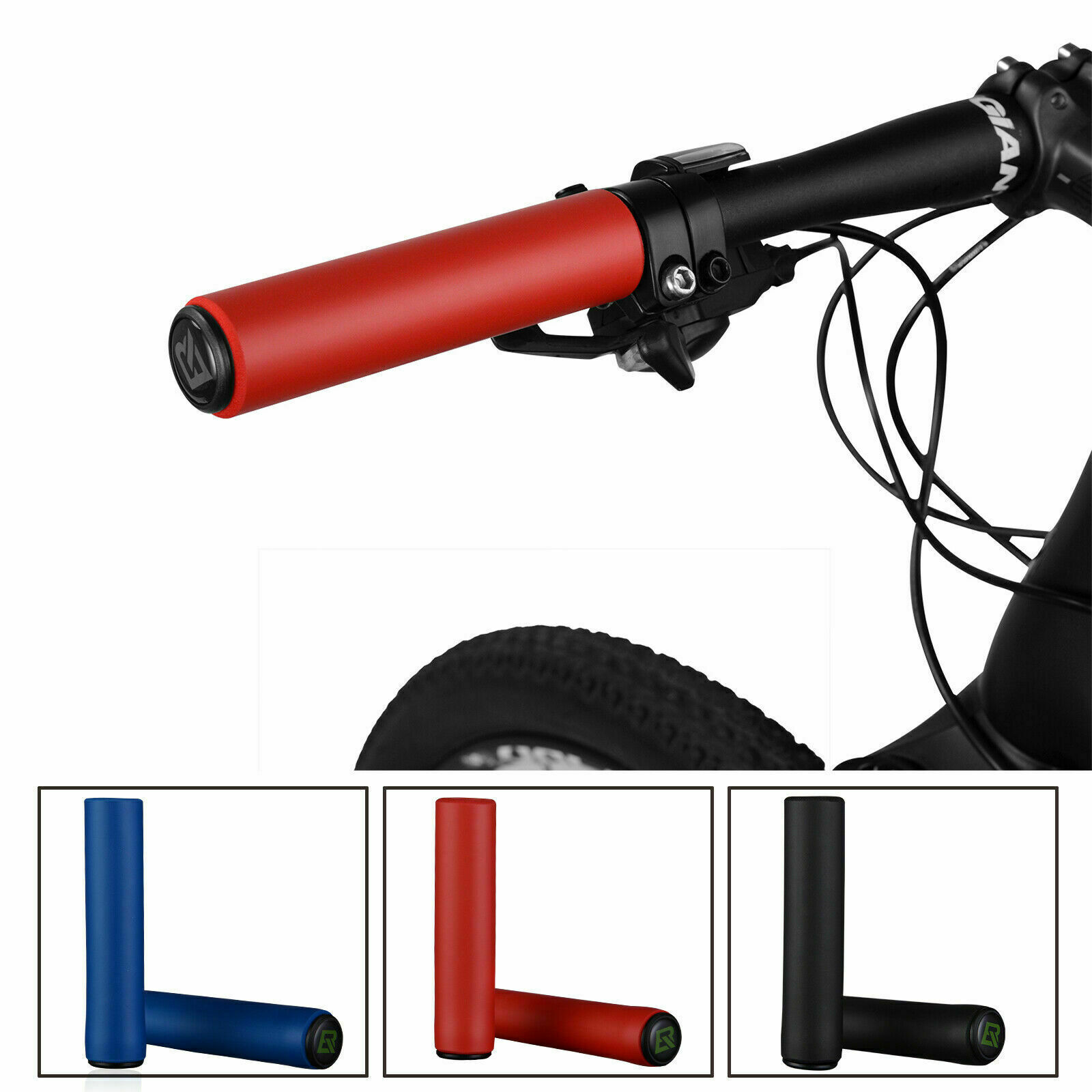 ROCKBROS Bicycle Handlebar Grips Cycling MTB BXM Bike Silicone Sponge Soft Grips