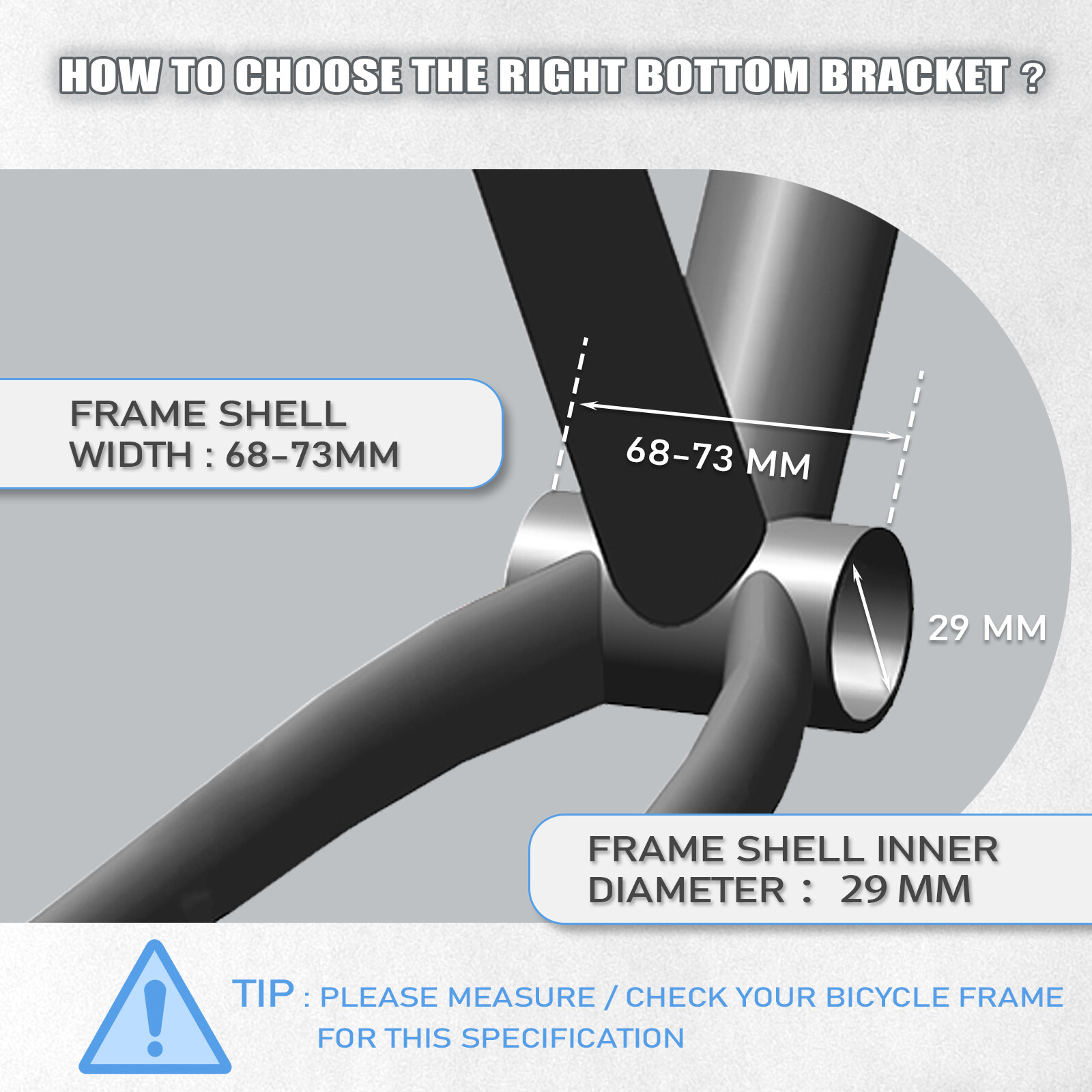 BUCKLOS Mountain Road Bike Bottom Bracket 29mm BB68/73mm BAS Hollow DUB for SRAM
