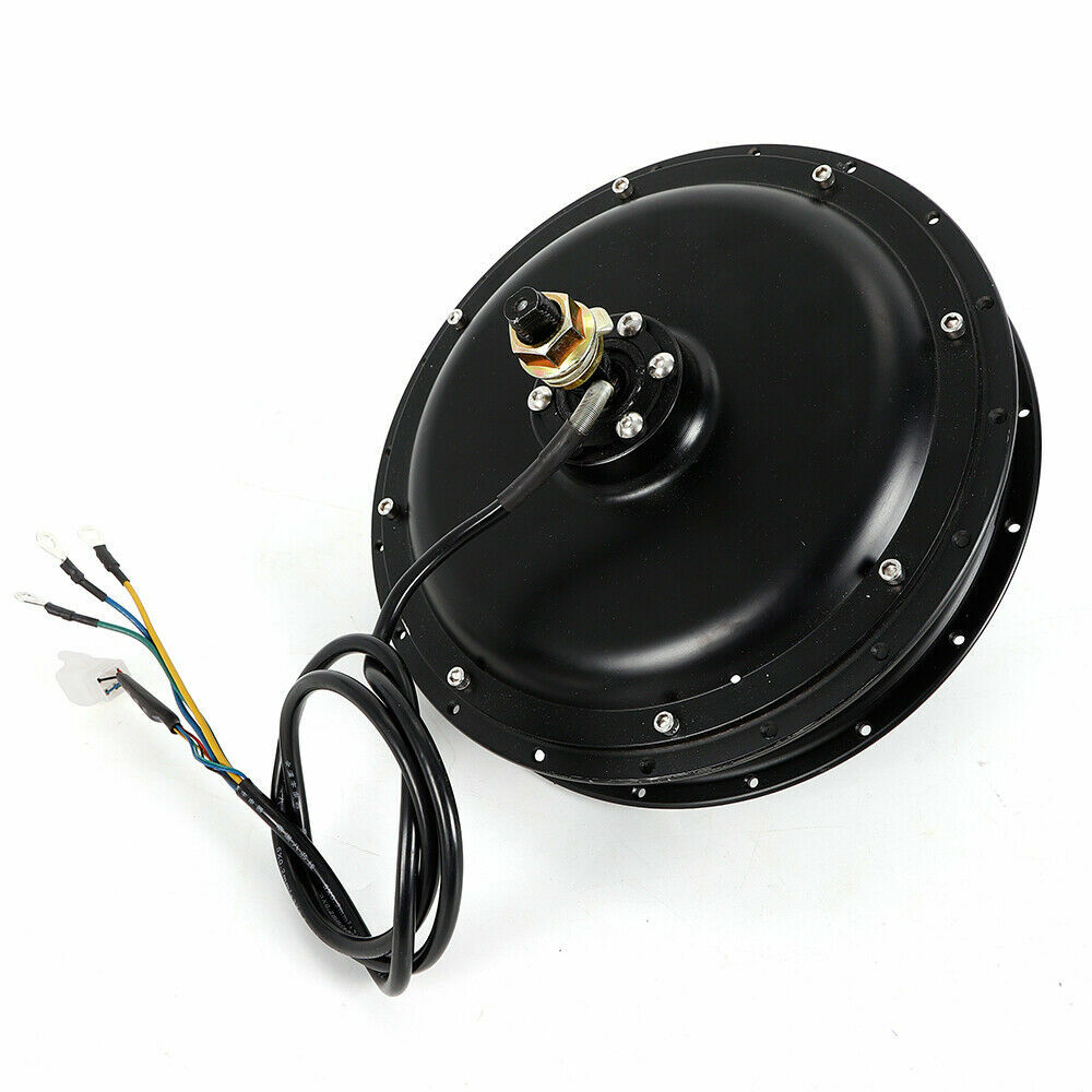 1500W 48V Brushless Gearless Rear Hub Motor 55Nm 20–28in 135mm 36H