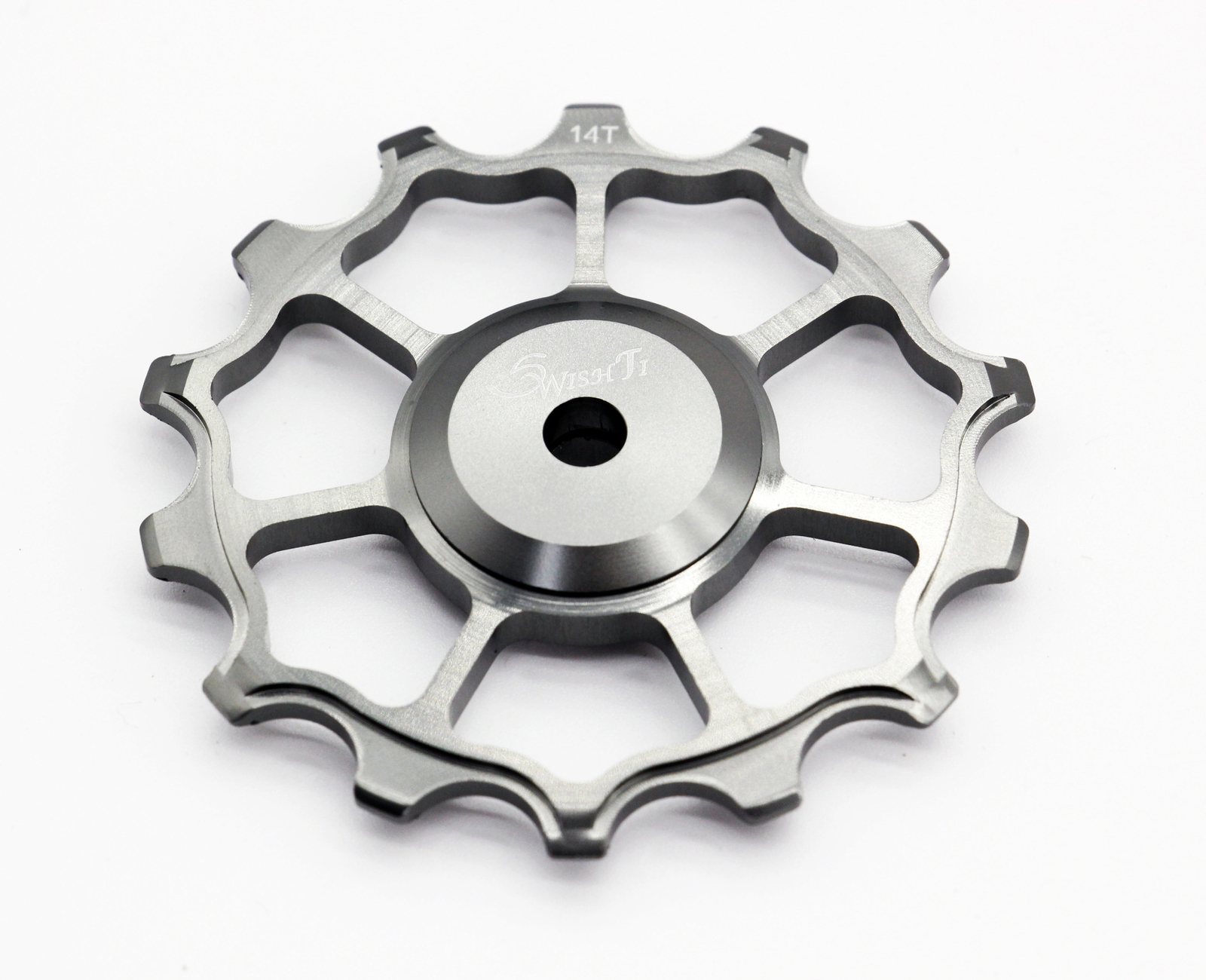 Swishti Narrow-Wide Bike Oversized Fully-CNC Derailleur Pulley 14T Gray