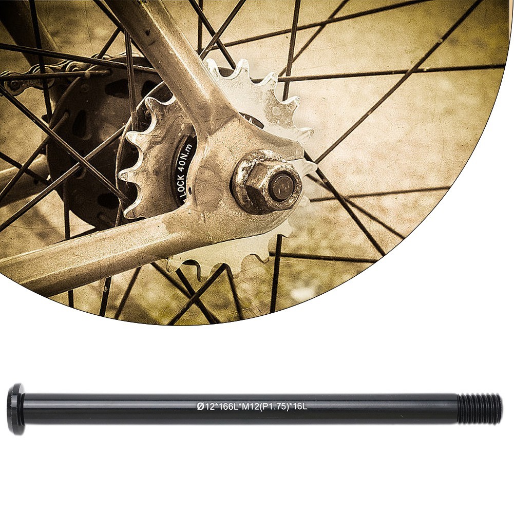 Bike Bicycle Front/Rear Thru Axle Bicycle Skewer 12/15mm 122-181L P1.0/1.5/1.75