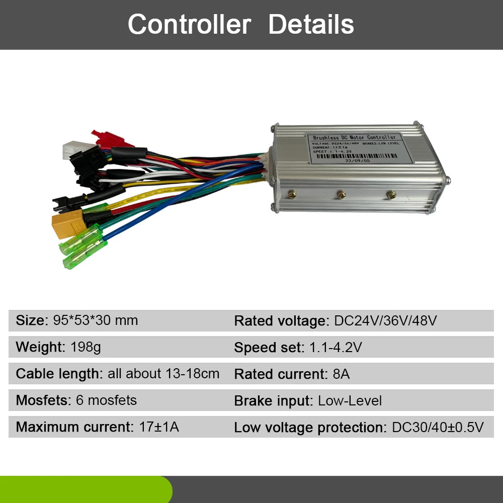 Ebike JN 17A Three-Mode Sinewave with V889 115PDD MS-BK-2R TT-008 KT-BZ-4(8) Use