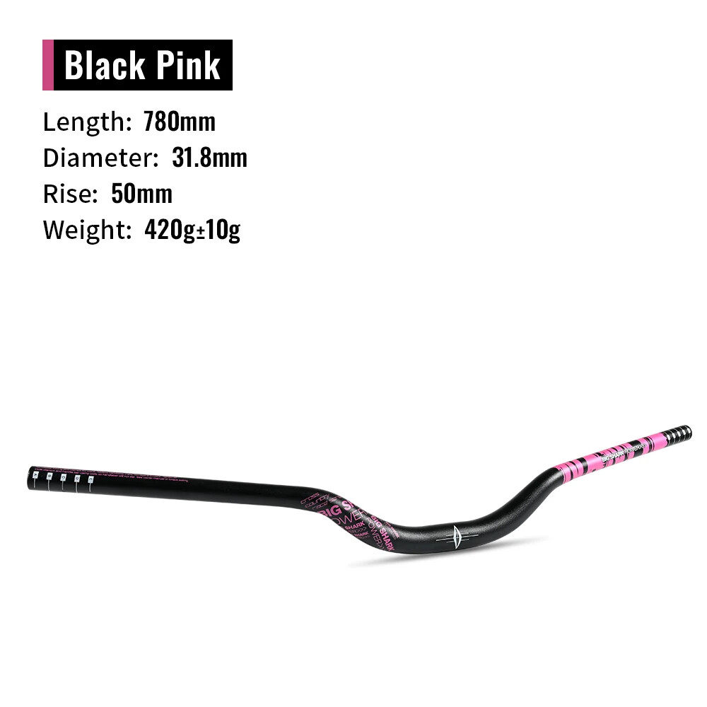50MM Bicycle Rise Handlebar T Swallow Handlebar 31.8*780mm Backsweep 9 Degree