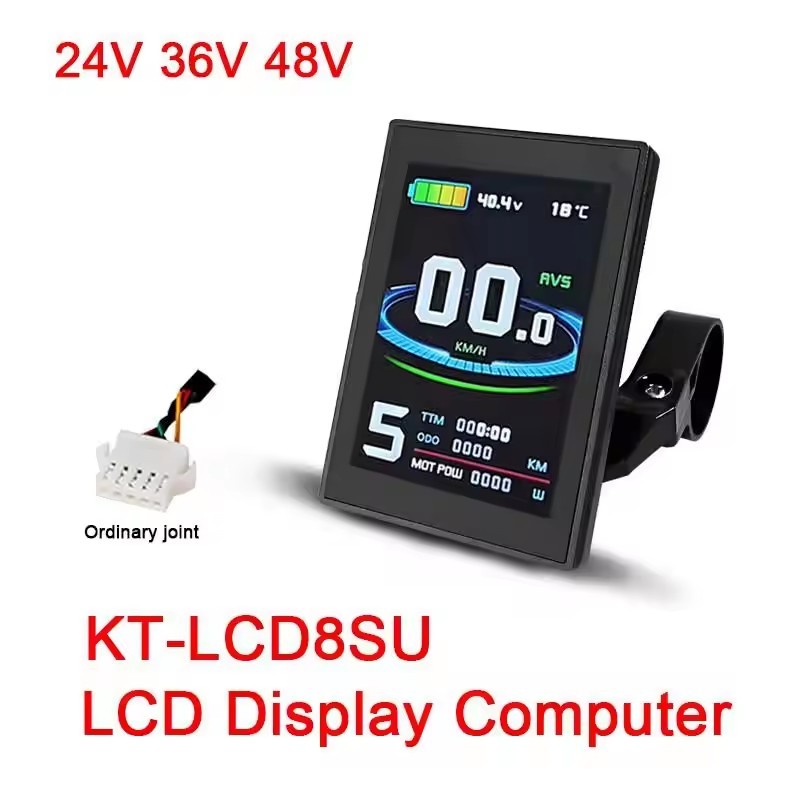 E-bike Bicycle Display KT LCD8SU Color Screen Display Panel SM/WP Connector USB