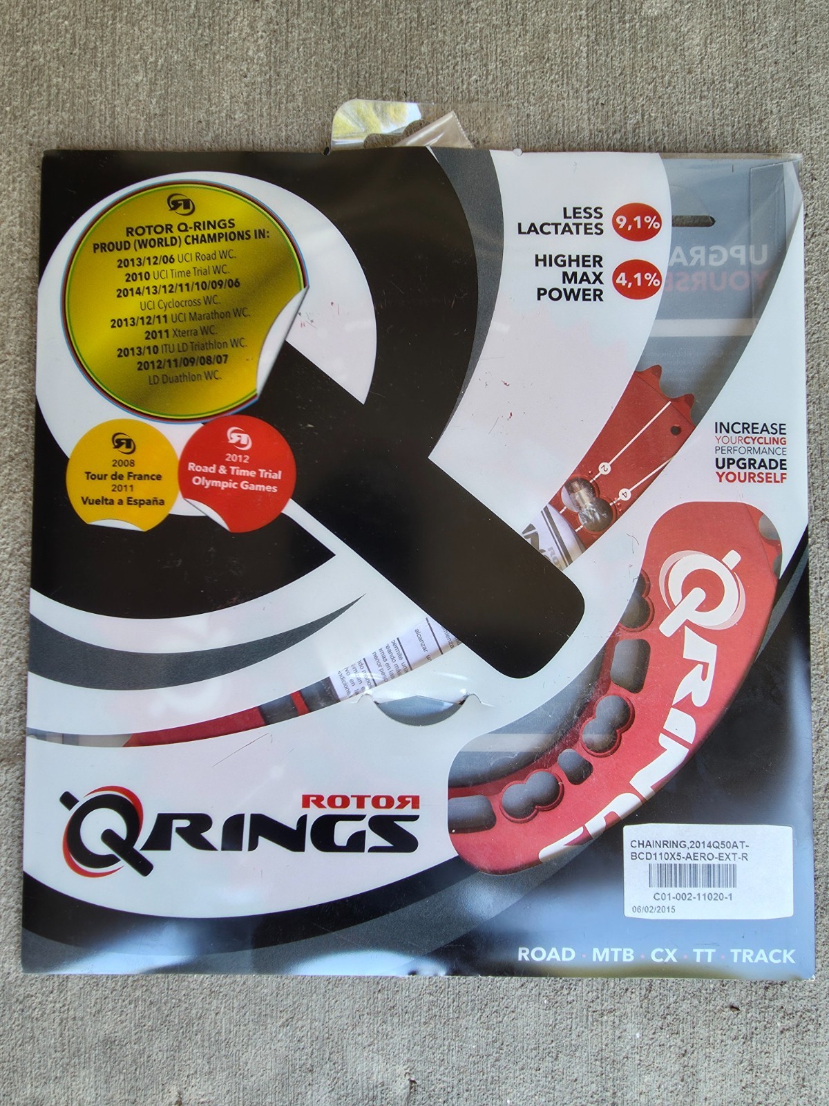 Rotor Q-Rings 110×5 BCD 50t Oval Chainring 2014Q50AT-BCD110X5-AERO