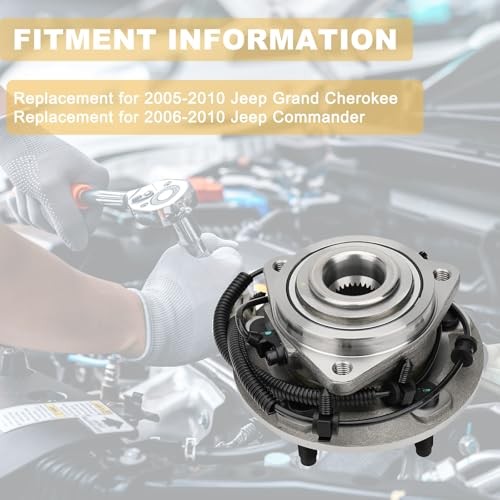 Pair 2 Front Wheel Bearing and Hub Assembly for 2006-2010 Jeep Grand 513234