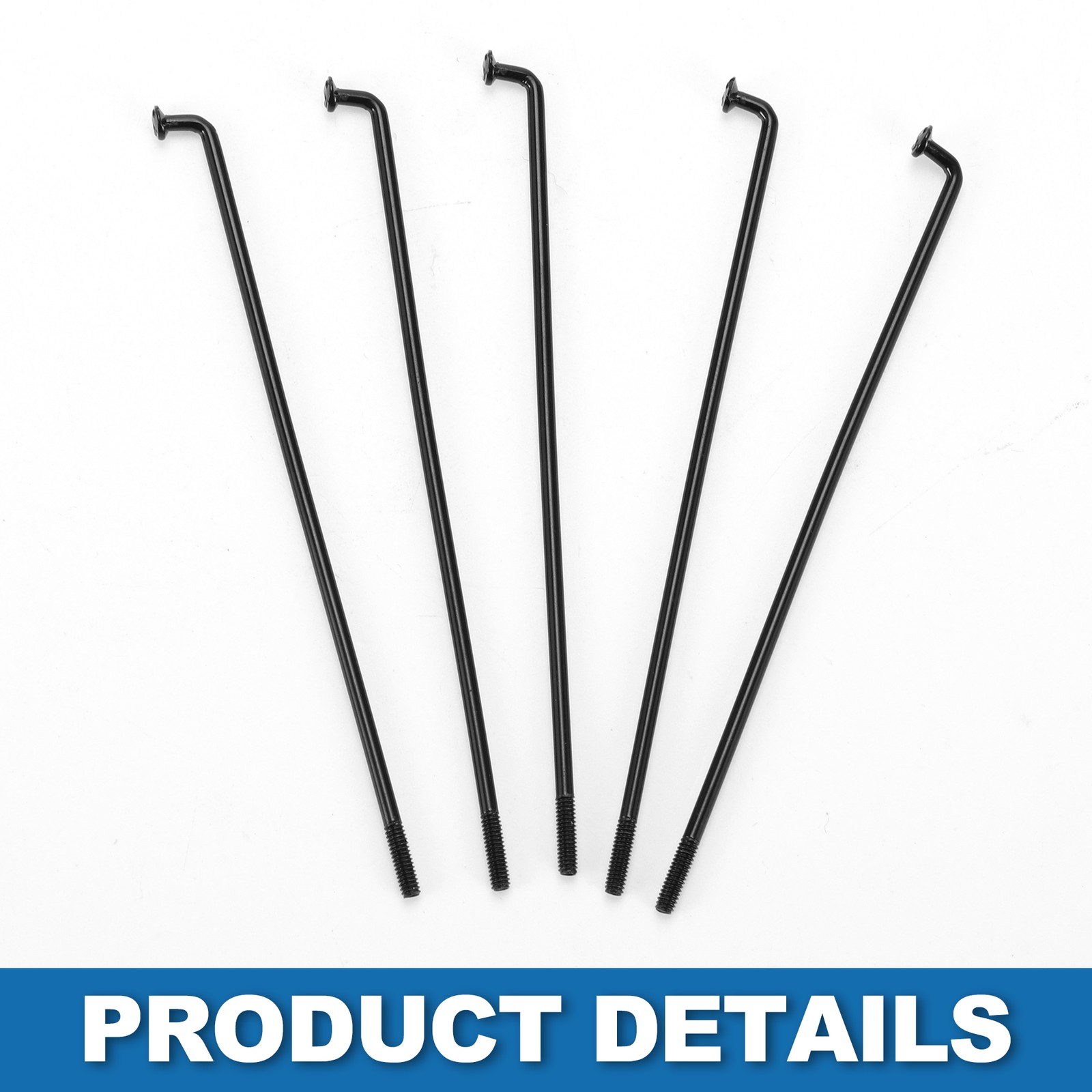 Mountain Bike Spokes 14G 97mm Black Steel 36 Pieces