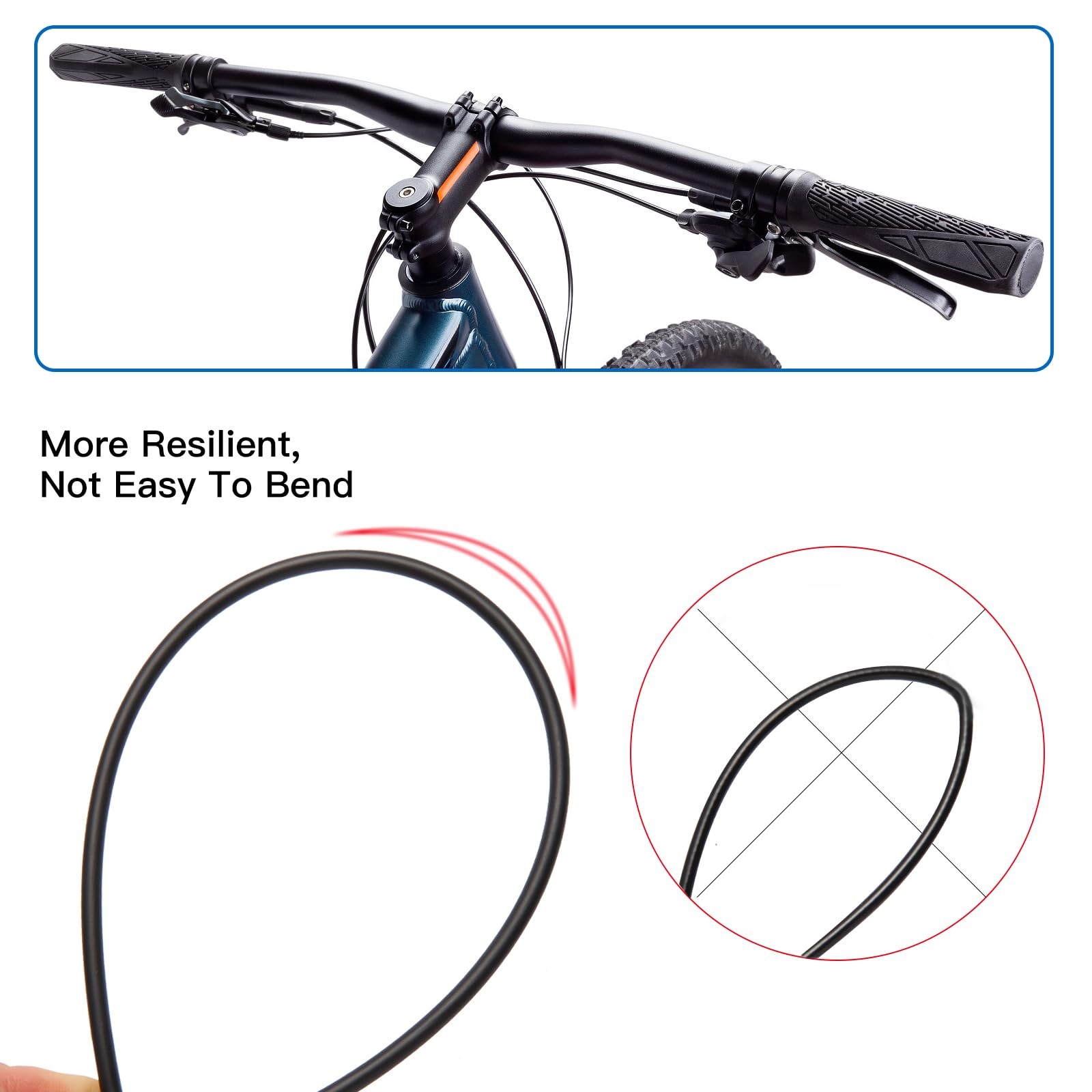Shift Cable Housing,Lined Bicycle Bike Derailleur/Shift Cable Housing Cycling…