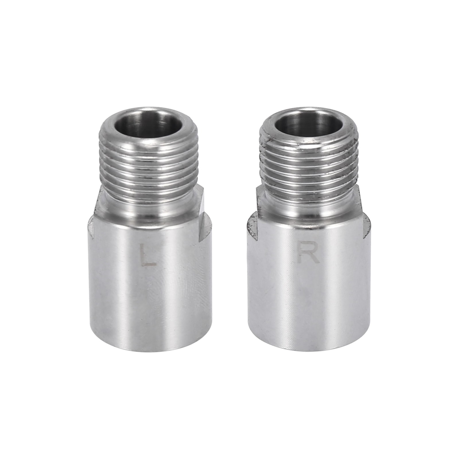 Left Right Bicycle Pedal 9/16 Inch Threaded Pedals Silver Tone