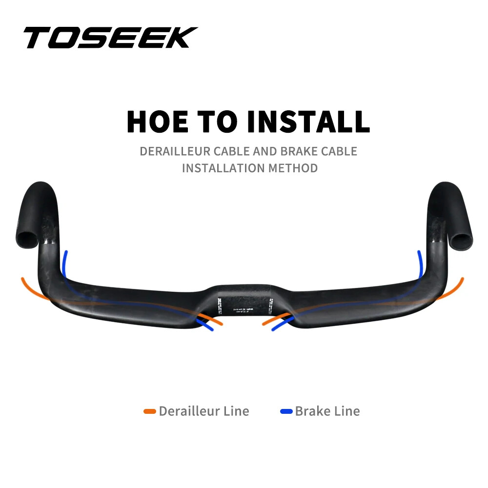 31.8mm 400 420 440mm Carbon Fiber Road Bike Handlebar Bend Handle Drop Bar