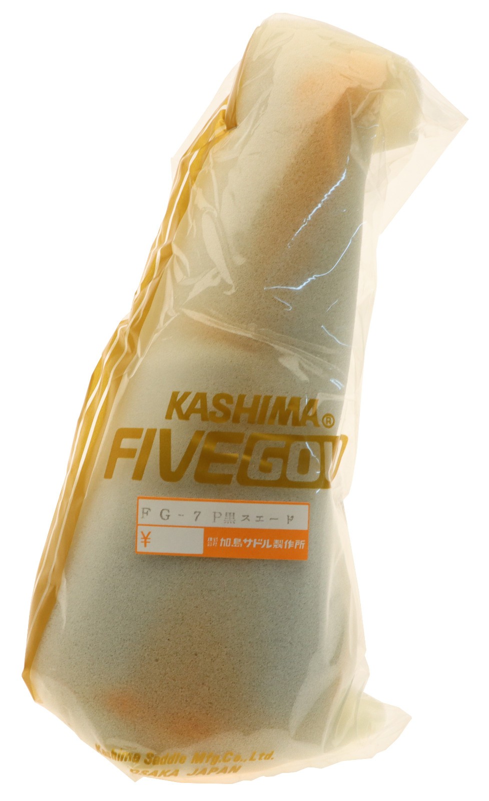 Kashimax Five Gold 7P Saddle NJS 30mm Rails Black Suede Leather NEW NOS