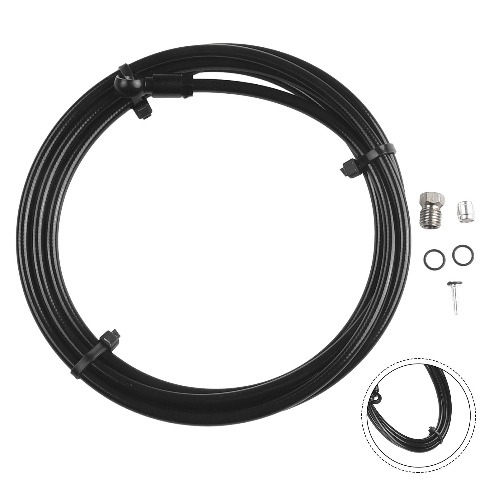Steel Rubber BRAKE HOSE KIT Steel for 2 Meters T1 55g THE FR For FORMULA R1