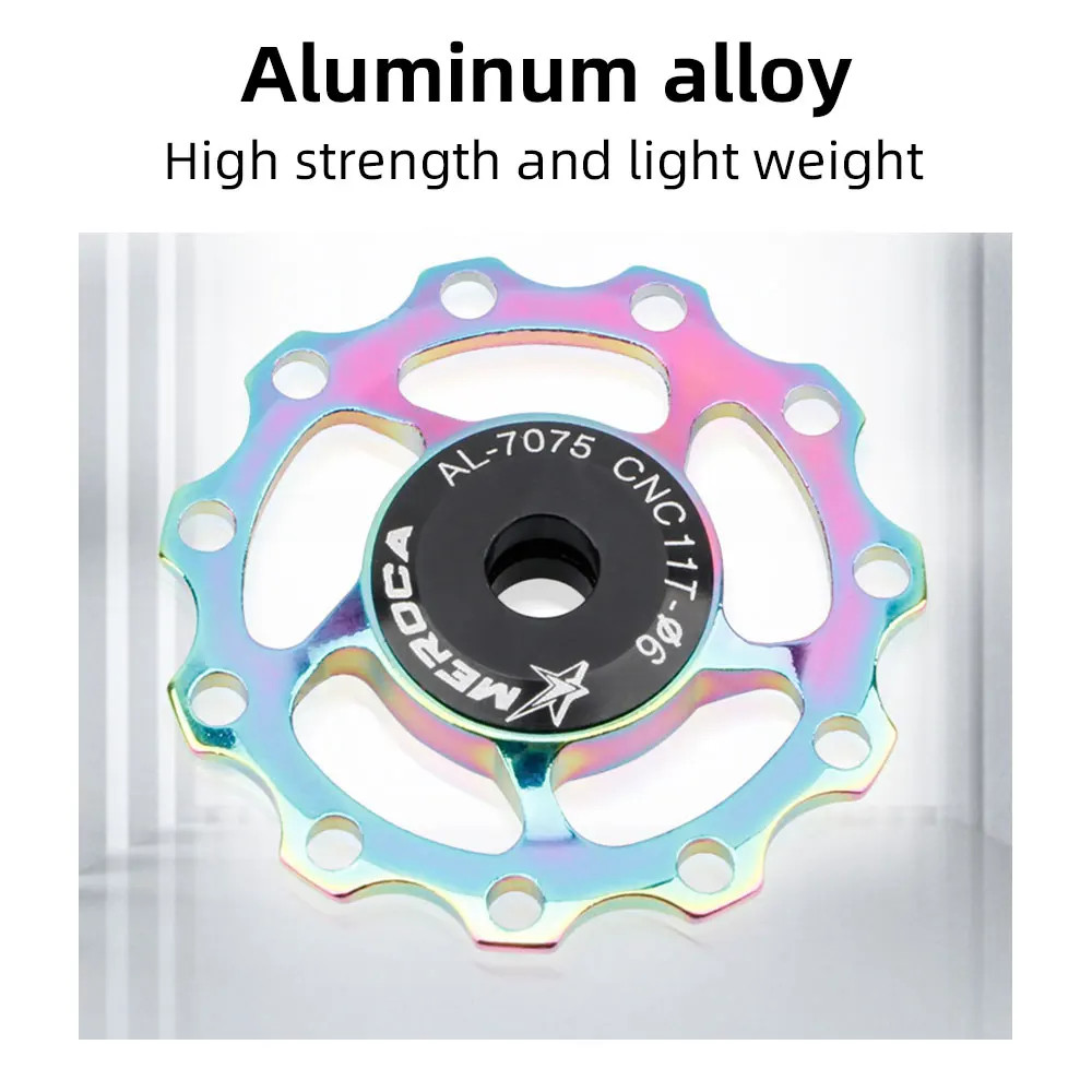 2PCS CNC 7075 Alloy Bike Jockey Wheels 11T 13T Steel Bearing Derailleur Pulley