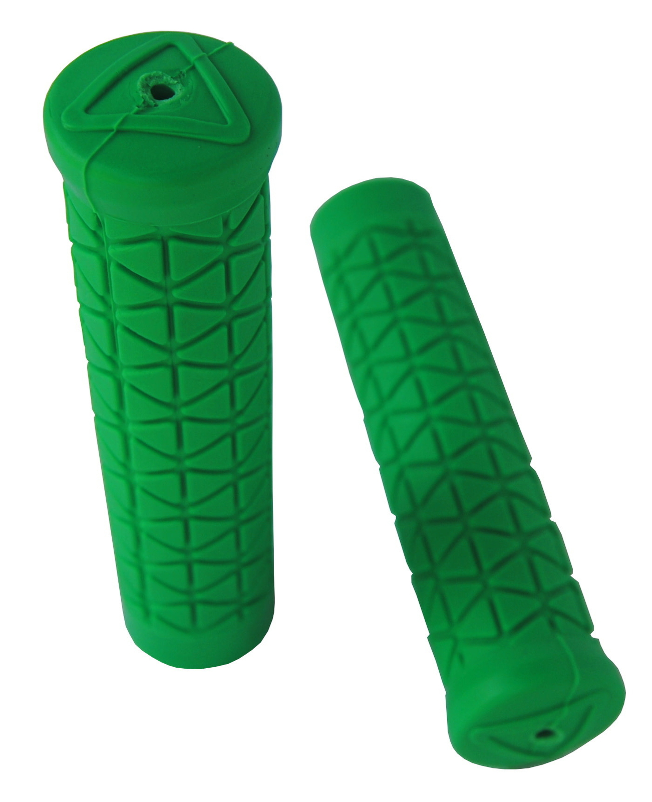 AME Tri flangeless bicycle grips (MTB or BMX) – GREEN