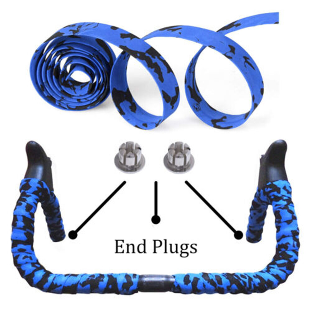 2pcs Bike Handlebar Tape Road Bicycle Cycling Non-slip Handle Wrap Outdoor Sport