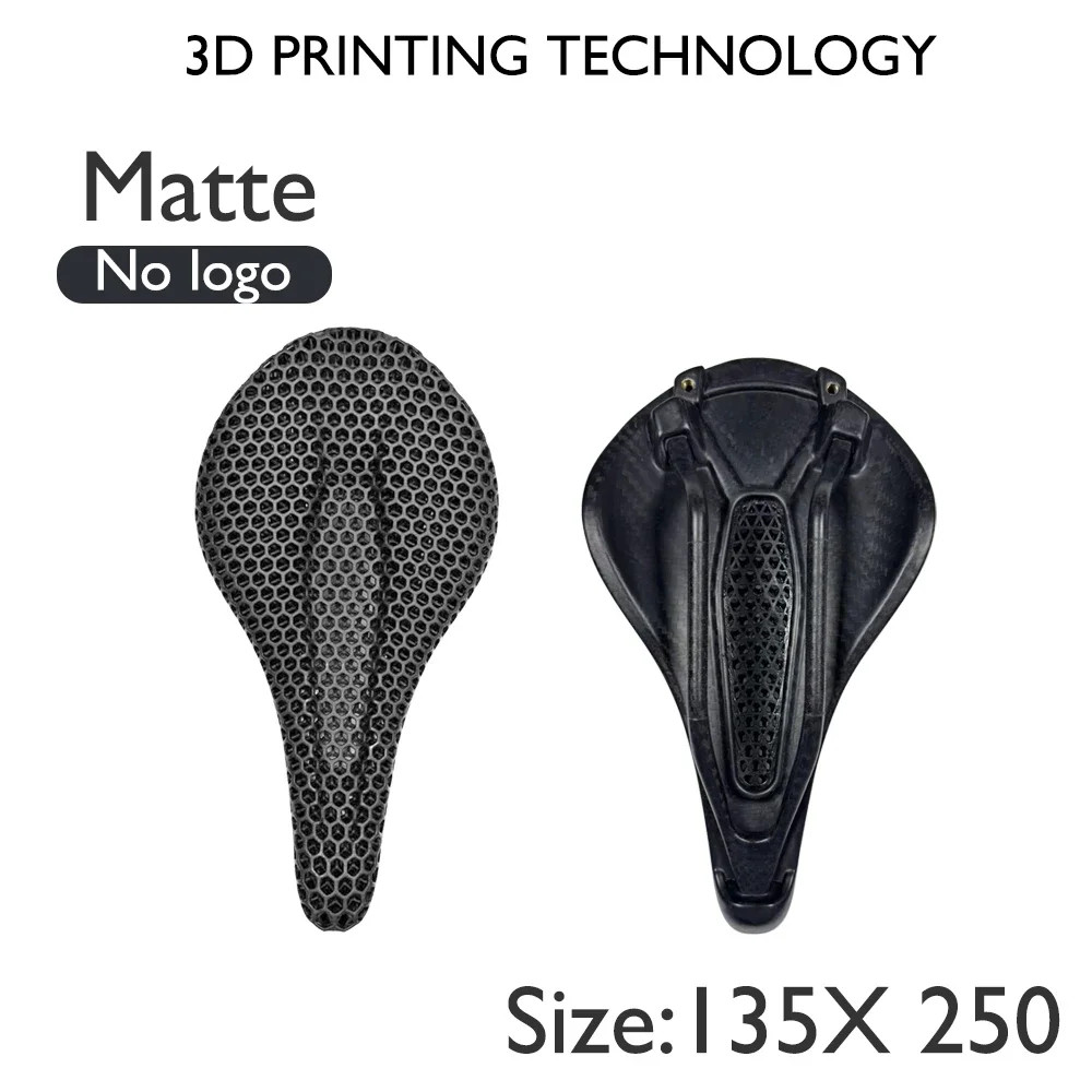 3D Printed All Carbon Seat Cushion MTB/road Bike Breathable Plastic/PVC Saddle