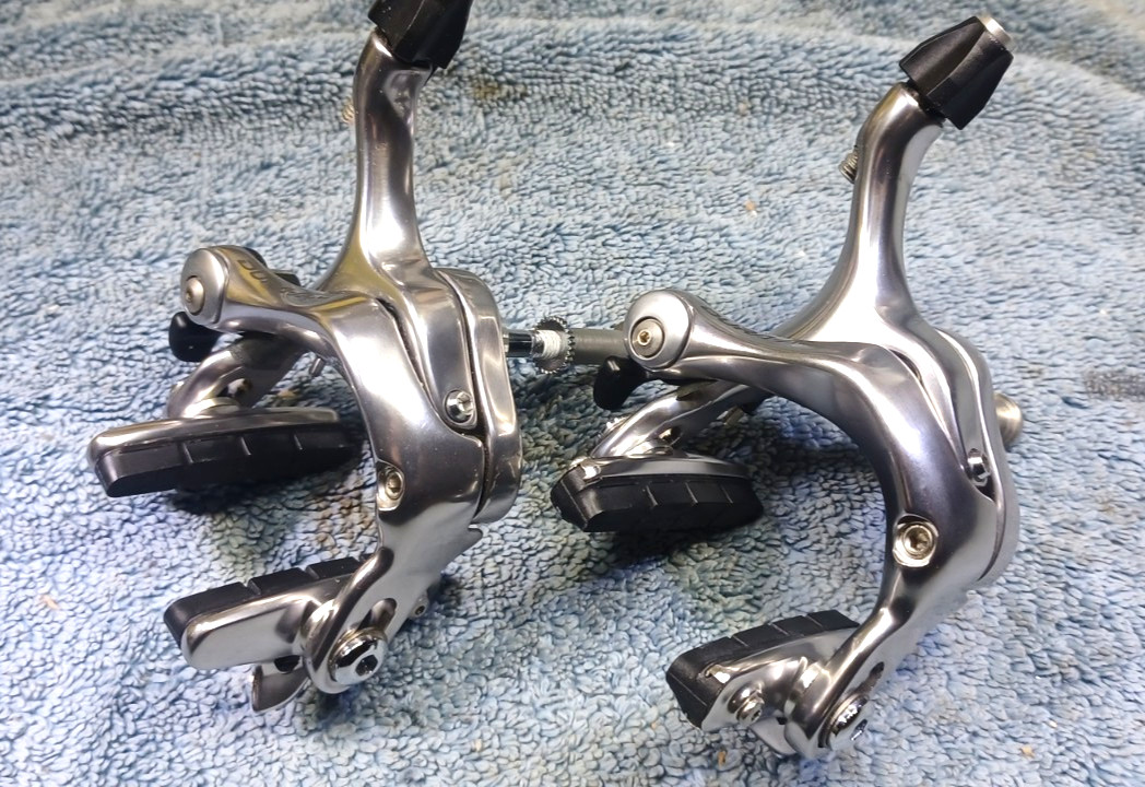 VGC, used, Shimano Dura-Ace BR-7800 Rim Brake Calipers Set, Very Good Condition
