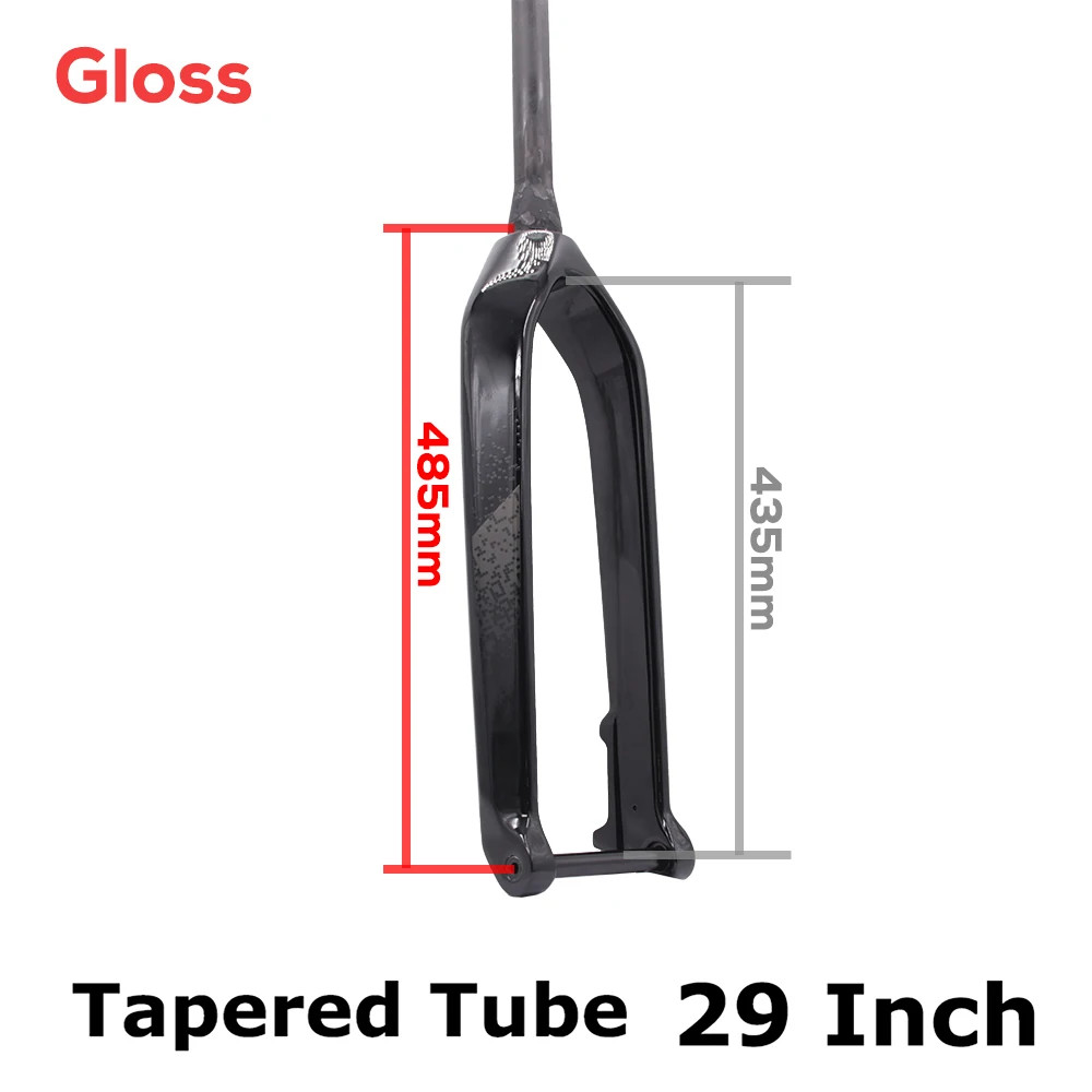 26 27.5 29ER Carbon Mountain Bike Fork 15*110mm Boost Disc Brake Max 3.0 Tire