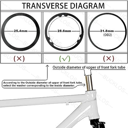 29″ Mountain Bike Rigid Forks Aluminum Alloy + 11PCS Headset Spacer – Black