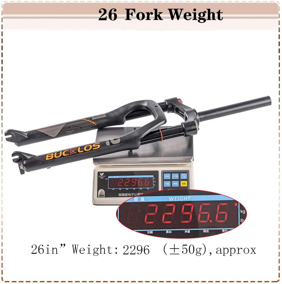 26 x 4.0 inch Fat Bike Tire Air Suspension Fork 120mm Travel, Spacing H
