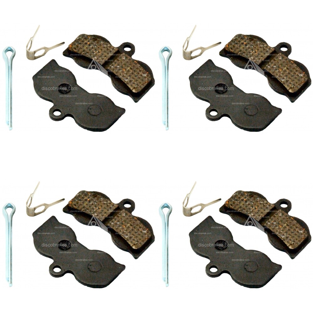 4Pairs/8Pads Hope XC4 Semi Metallic Disc Brake Pads +4Springs +4Pins MTB DH XC
