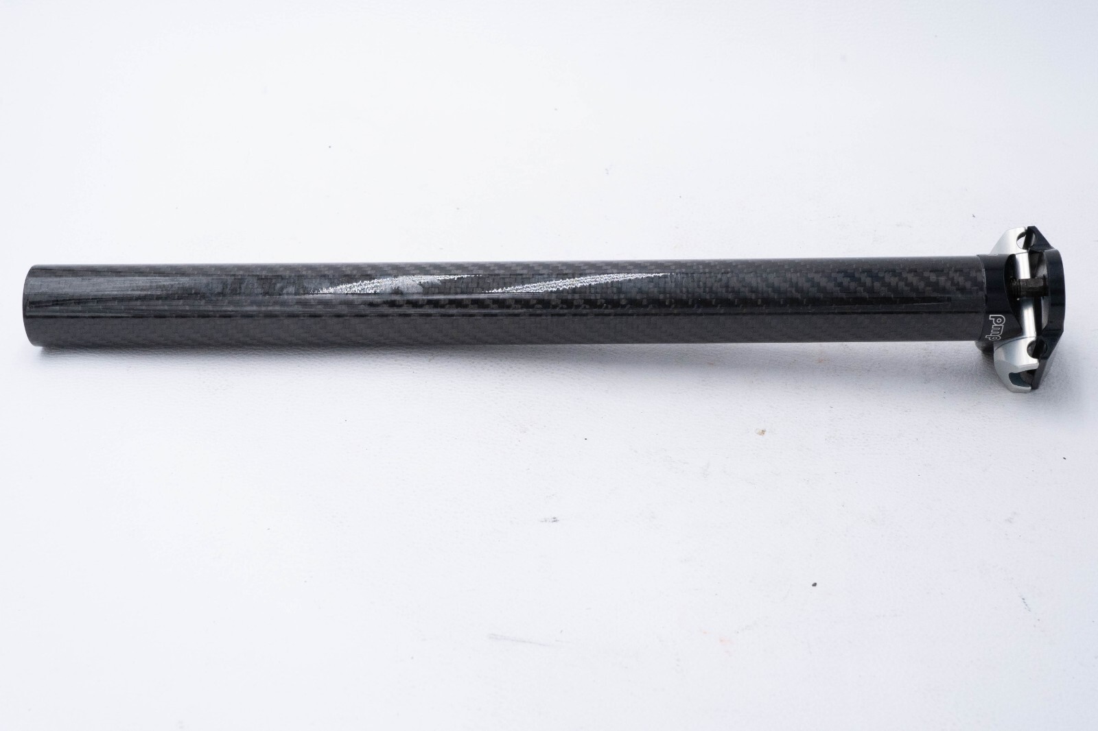 NOS PMP CARBON SEATPOST 31.4 mm 2 BOLTS 370 mm VINTAGE ROAD RACING BIKE BICYCLE